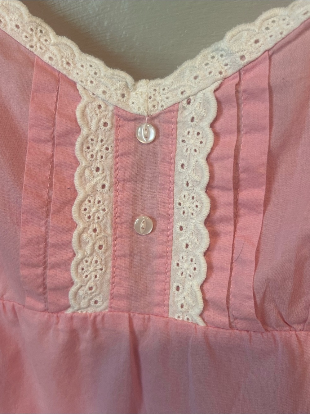 Vintage Aeropostale Pink baby Doll Lace-Trim Sleep Chemise - Picture 5 of 14